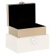 CAIXA DECORATIVA ABBEY IVORY LARGE RICHMOND JB-0107